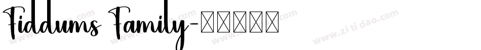 Fiddums Family字体转换